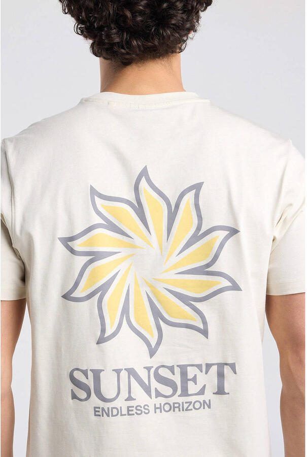 America Today regular T-shirt met backprint beige - Foto 2