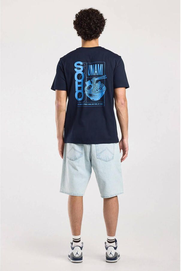 America Today regular T-shirt met backprint blauw - Foto 2