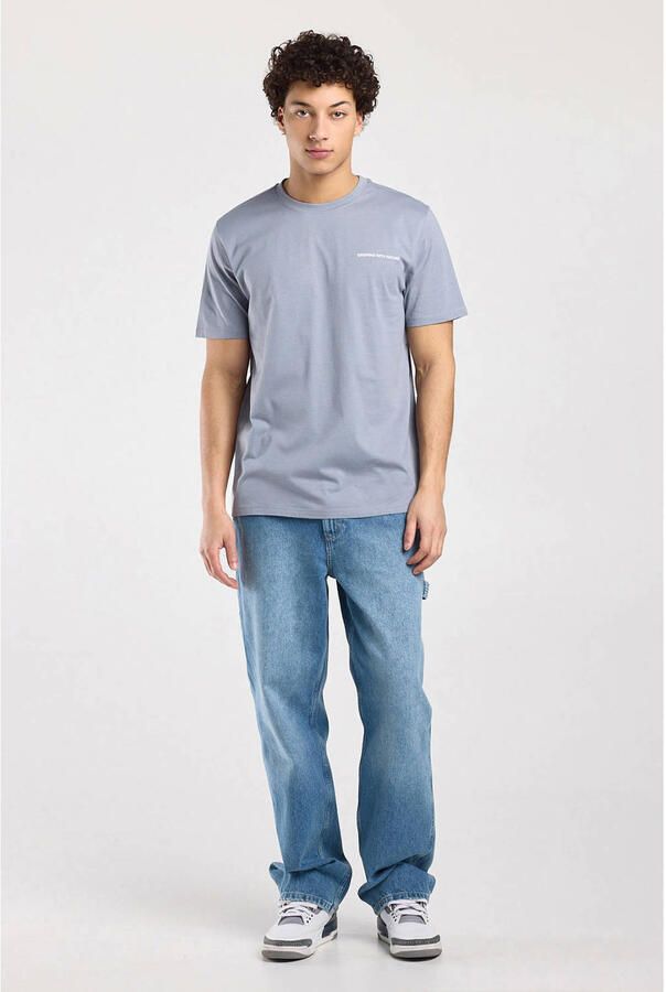 America Today regular T-shirt met backprint blauw - Foto 2