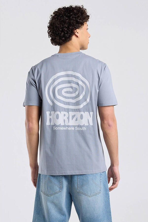 America Today regular T-shirt met backprint grijs - Foto 3