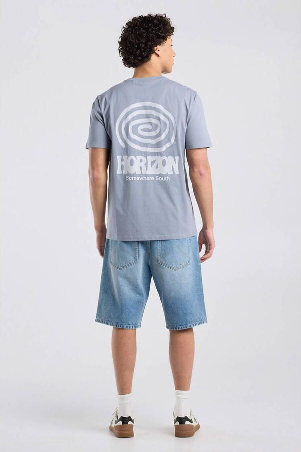 America Today regular T-shirt met backprint grijs - Foto 2