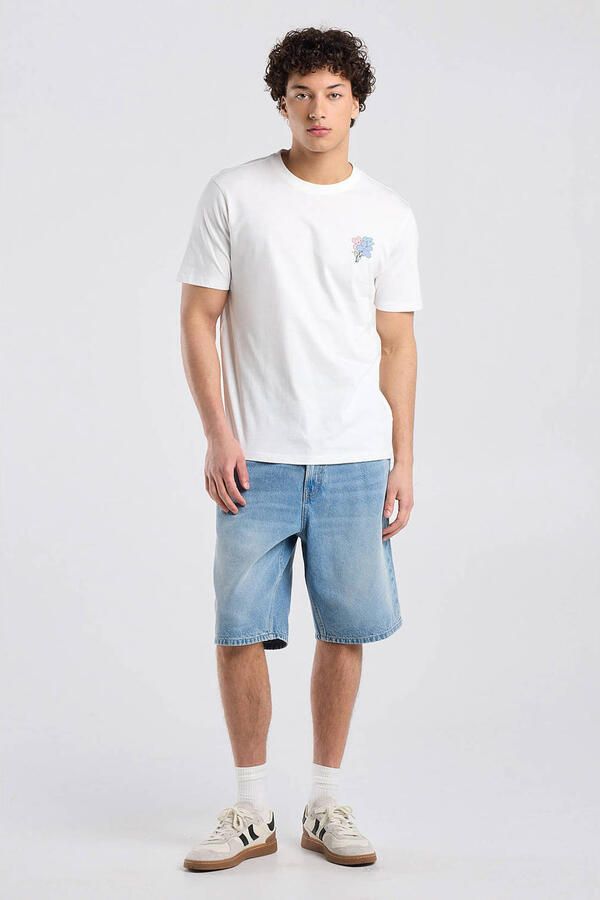 America Today regular T-shirt met backprint wit - Foto 3