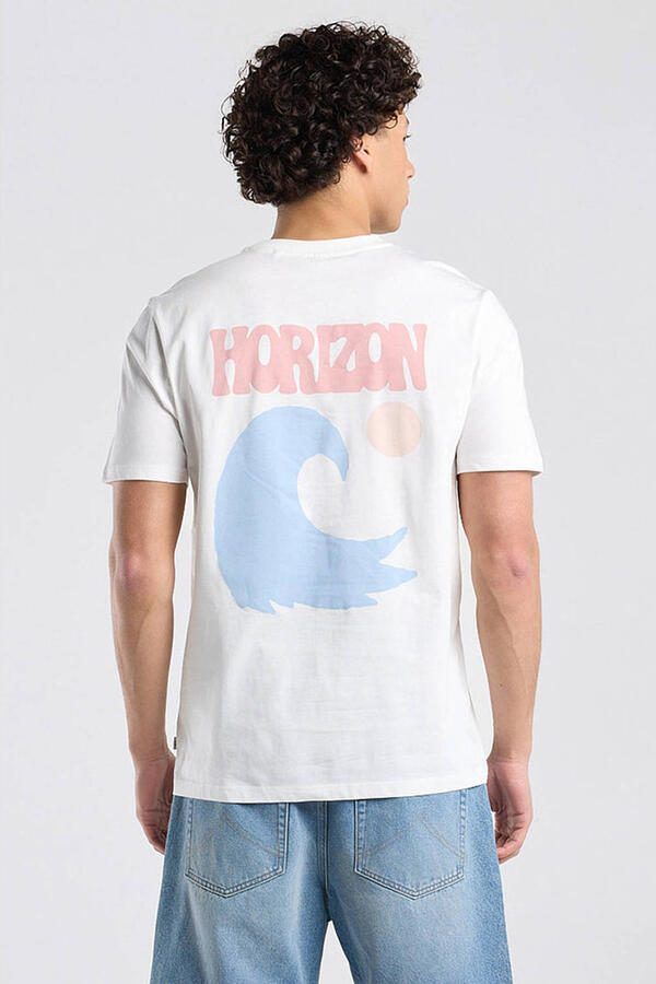 America Today regular T-shirt met backprint wit - Foto 2