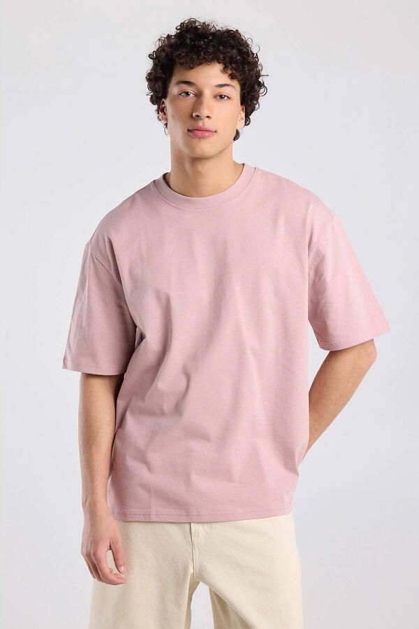 America Today regular T-shirt roze
