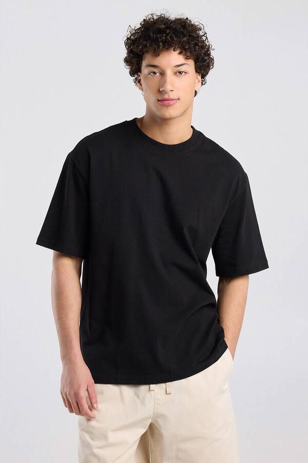 America Today regular T-shirt zwart