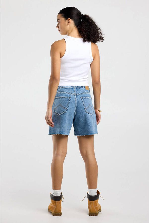 America Today regular waist short medium blue denim - Foto 2