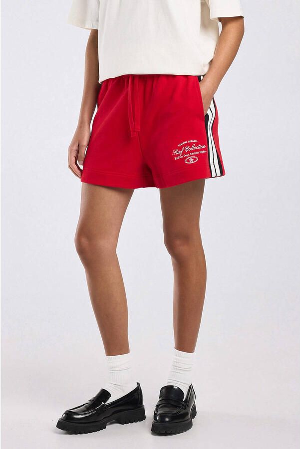 America Today regular waist sweatshort rood