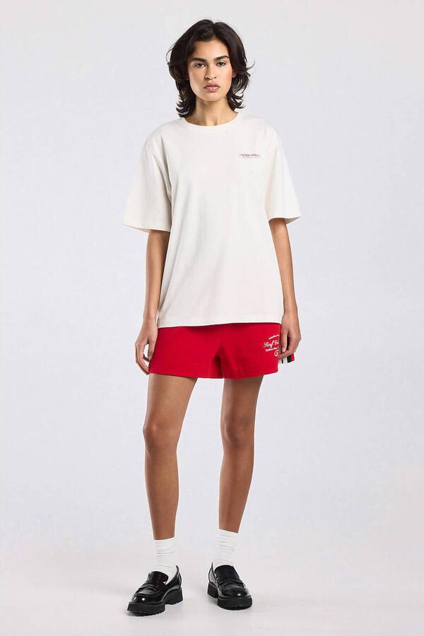 America Today regular waist sweatshort rood - Foto 2