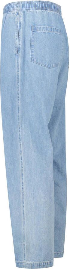 America Today relaxed casual broek met linnen blauw - Foto 3