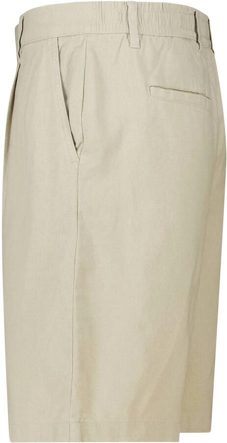 America Today relaxed casual short met linnen beige - Foto 3