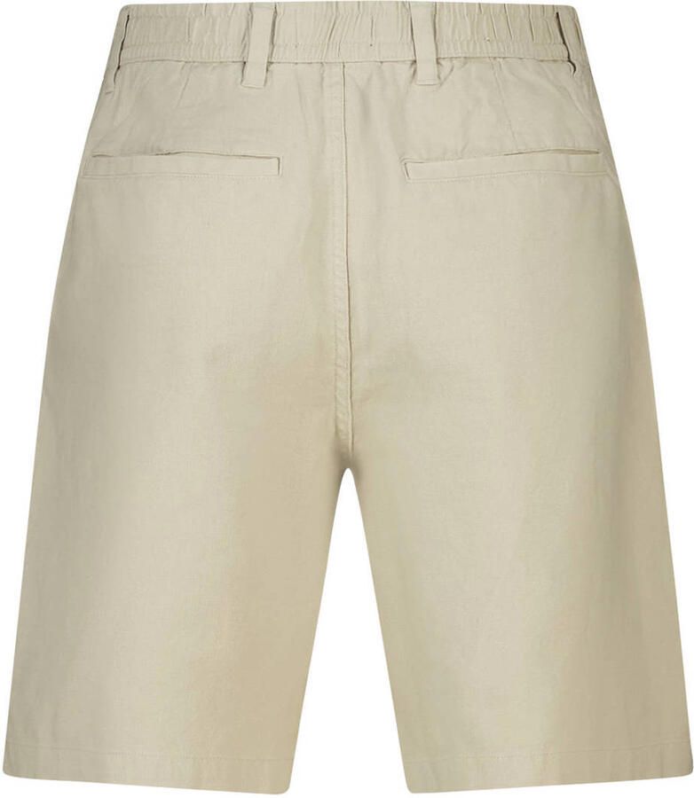 America Today relaxed casual short met linnen beige - Foto 2