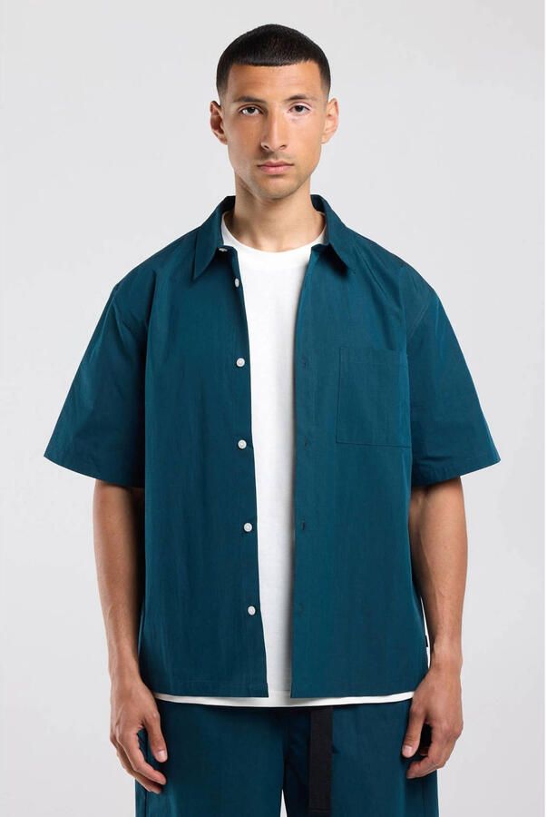 America Today relaxed fit casual overhemd jade