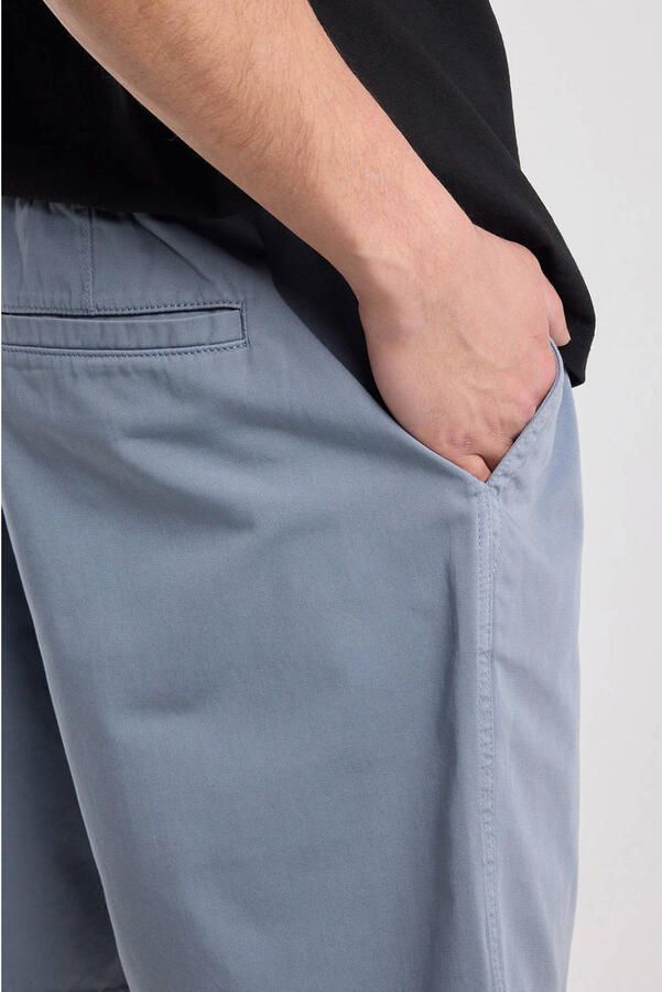 America Today relaxed fit casual short gewassen blauw - Foto 2