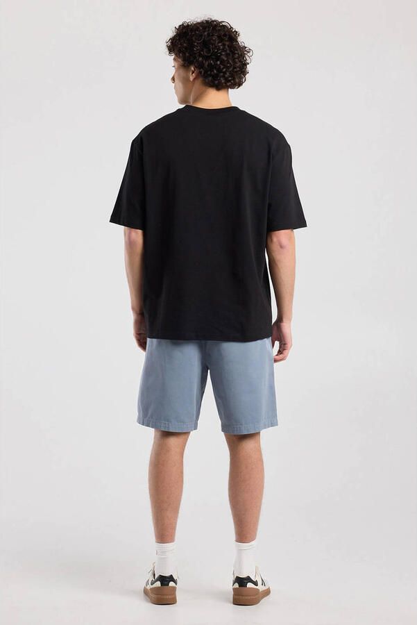 America Today relaxed fit casual short gewassen blauw - Foto 3