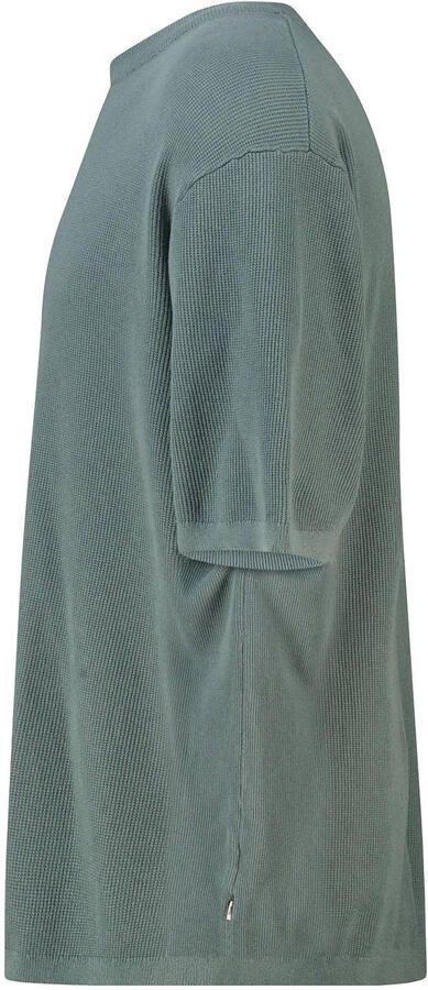 America Today relaxed fit gebreide T-shirt groen - Foto 3
