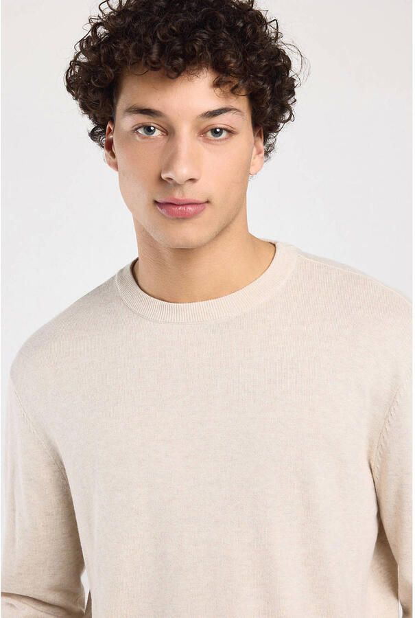 America Today relaxed fit gebreide trui beige - Foto 3