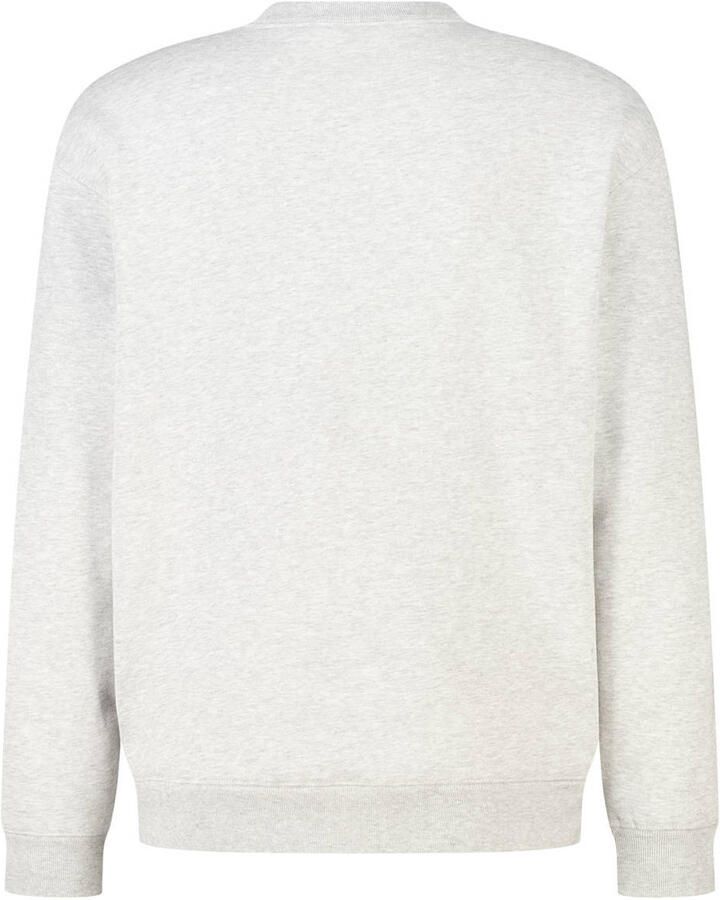 America Today relaxed fit gemêleerde sweater lichtgrijs