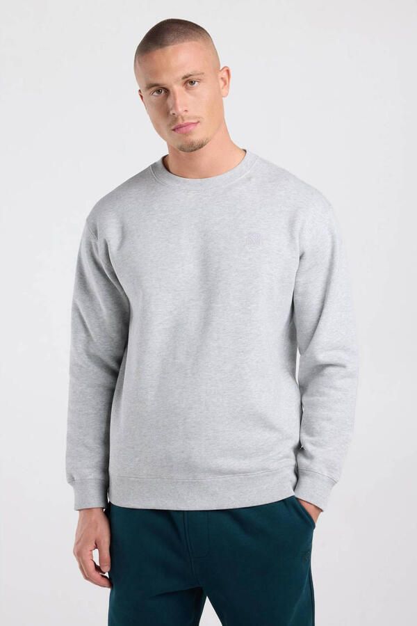 America Today relaxed fit gemêleerde sweater lichtgrijs - Foto 1