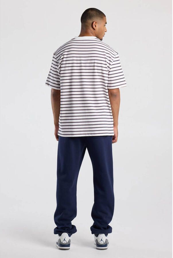 America Today relaxed fit gestreept T-shirt wit blauw - Foto 2