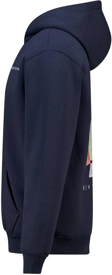 America Today relaxed fit hoodie met backprint donkerblauw - Foto 3