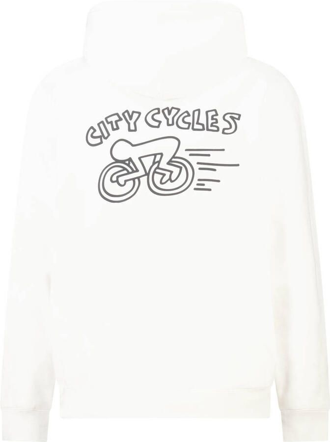 America Today relaxed fit hoodie met backprint ecru - Foto 2