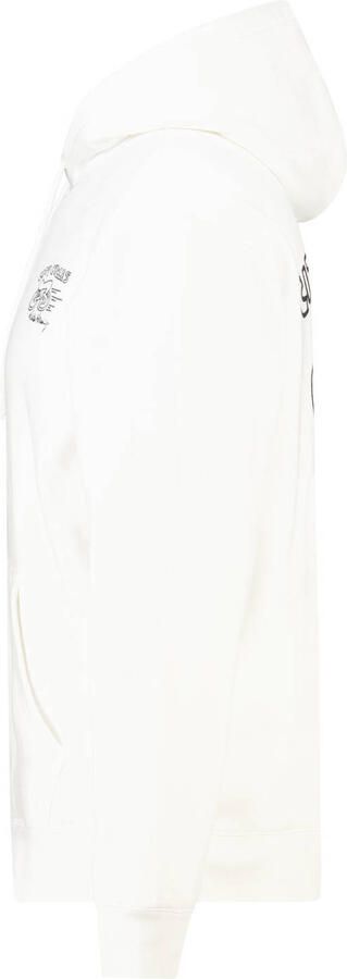 America Today relaxed fit hoodie met backprint ecru - Foto 3