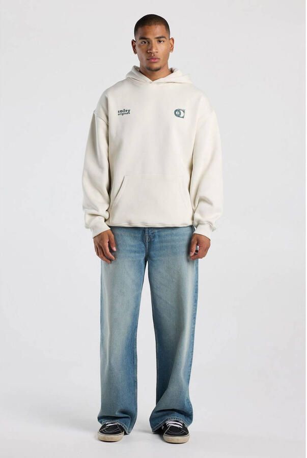 America Today relaxed fit hoodie met backprint ecru - Foto 2
