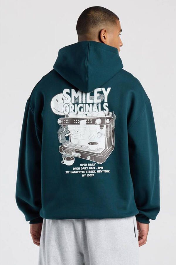 America Today relaxed fit hoodie met backprint jade - Foto 2