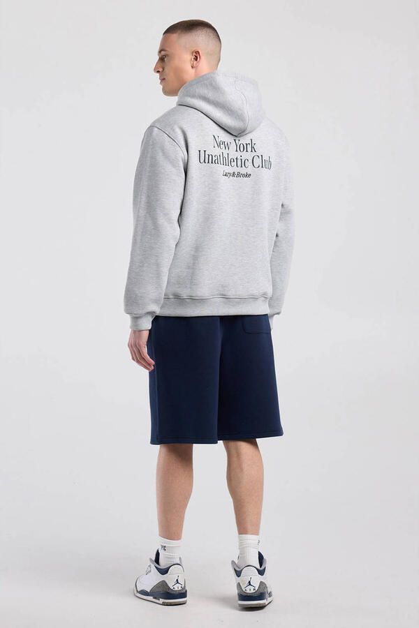 America Today relaxed fit hoodie met backprint lichtgrijs - Foto 3