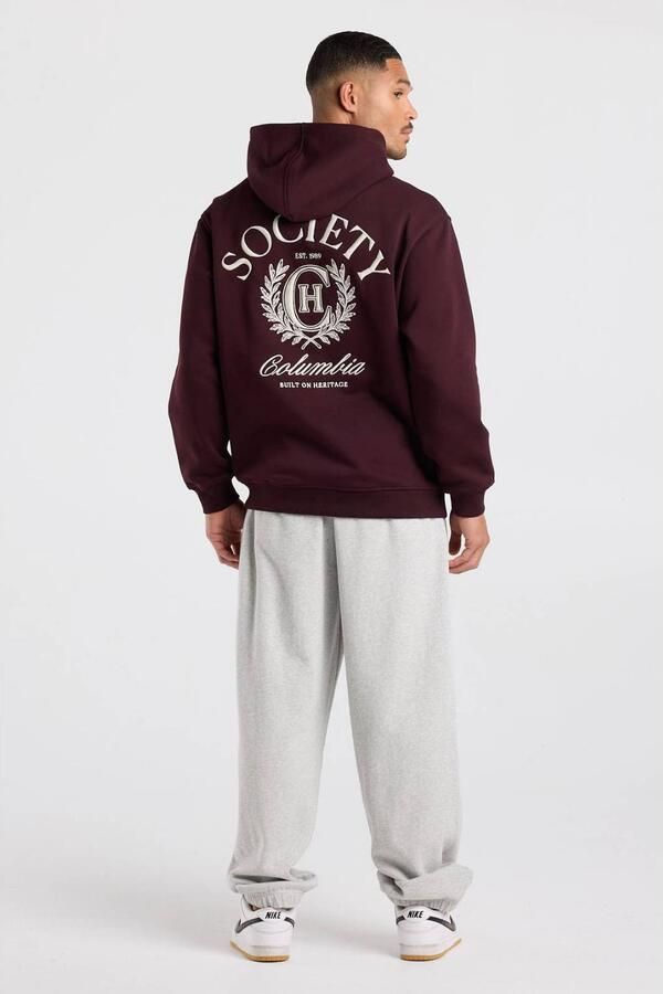 America Today relaxed fit hoodie met backprint rood - Foto 3