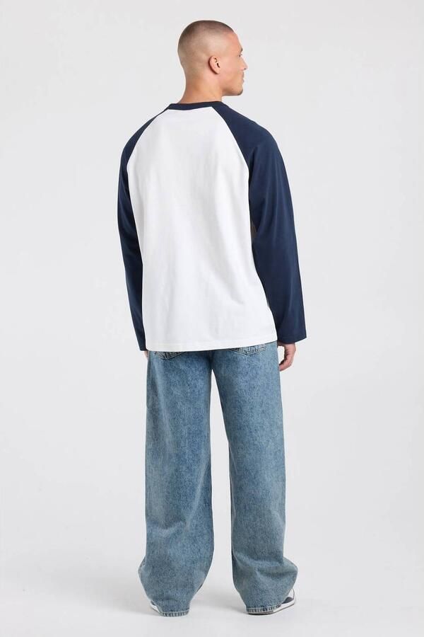 America Today relaxed fit longsleeve blauw - Foto 2
