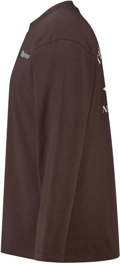 America Today relaxed fit longsleeve met backprint bruin - Foto 3