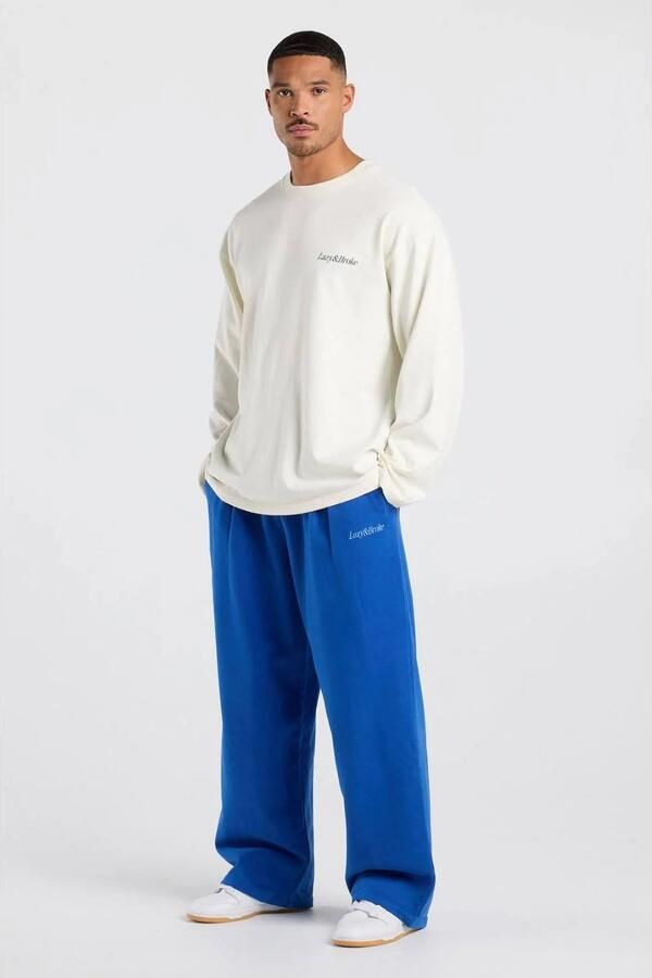 America Today relaxed fit longsleeve met backprint ecru - Foto 3