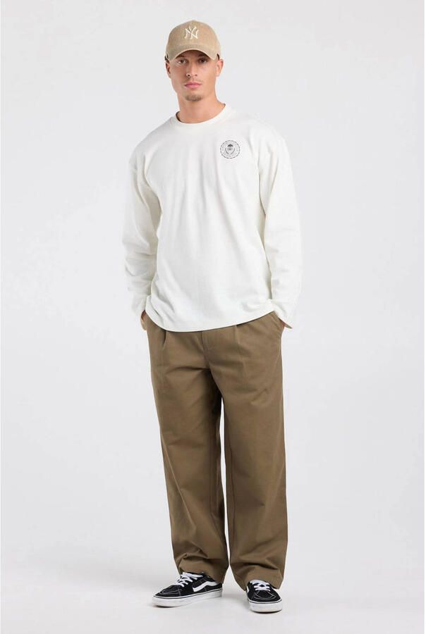America Today relaxed fit longsleeve met backprint off-white - Foto 2