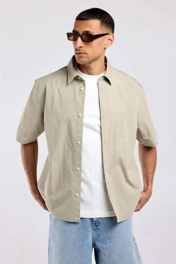 America Today relaxed fit overhemd cement