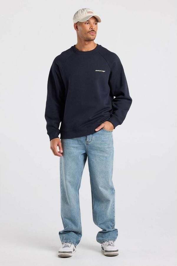 America Today relaxed fit sweater met backprint donkerblauw - Foto 3