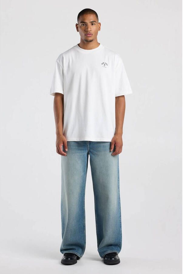 America Today relaxed fit T-shirt met backprint ecru - Foto 3