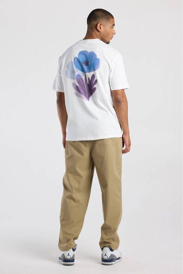 America Today relaxed fit T-shirt met backprint wit - Foto 3