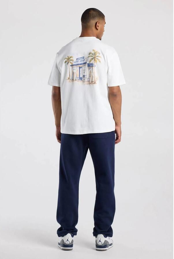 America Today relaxed fit T-shirt met backprint wit - Foto 3