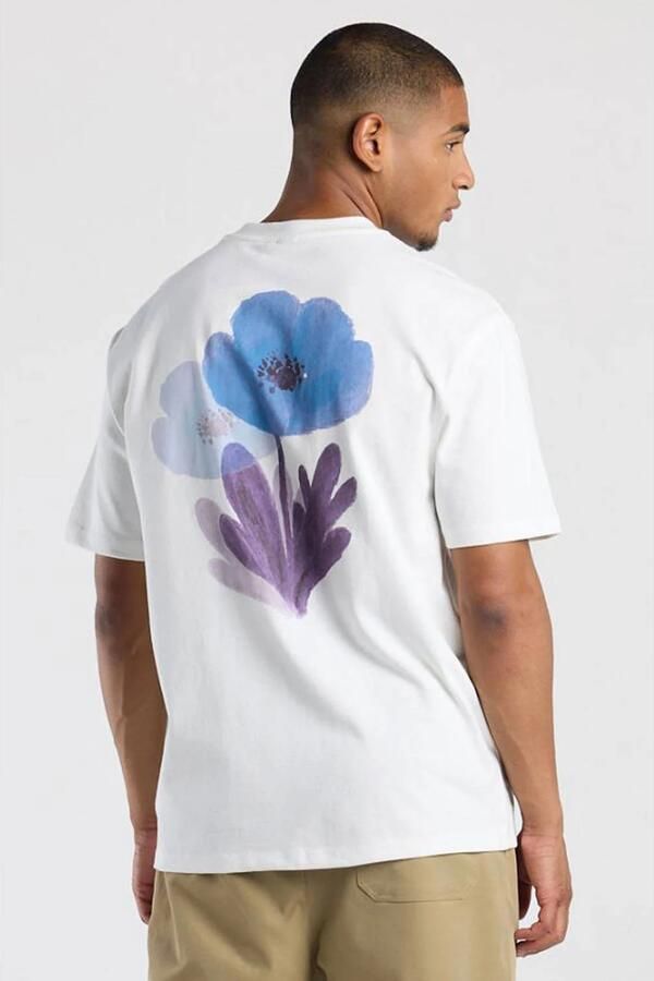 America Today relaxed fit T-shirt met backprint wit - Foto 3