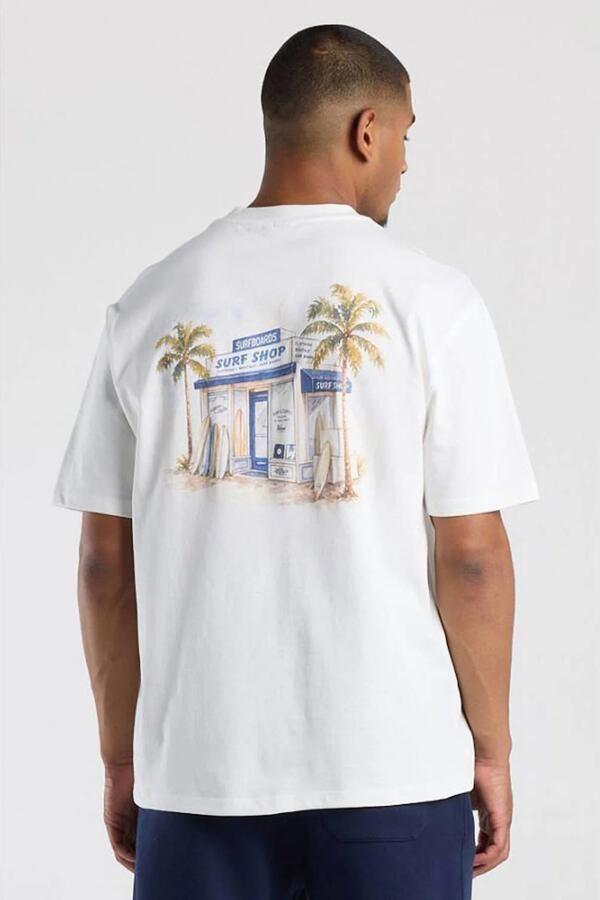 America Today relaxed fit T-shirt met backprint wit - Foto 3
