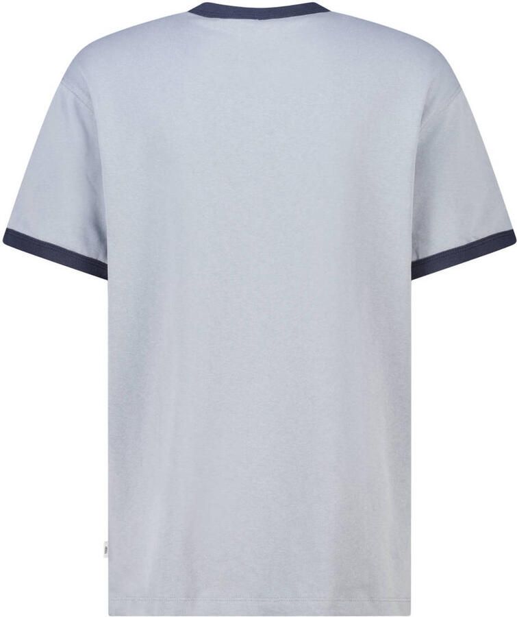 America Today relaxed fit T-shirt met print blauw - Foto 2