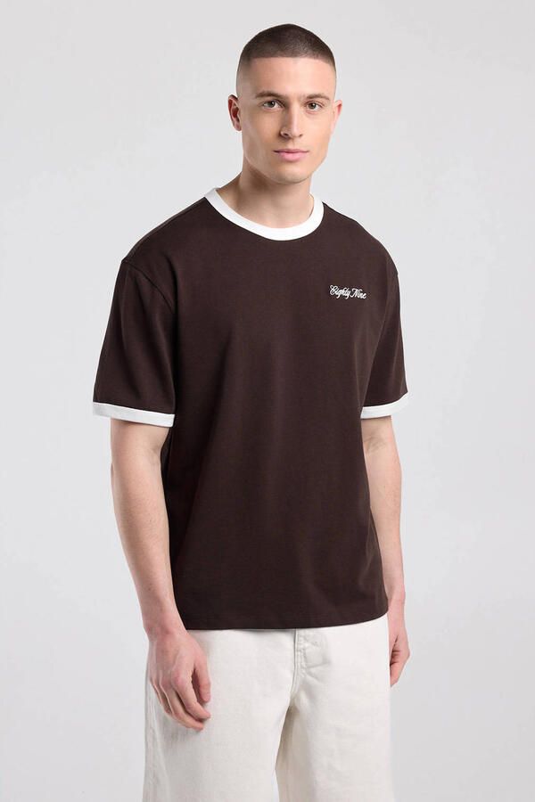 America Today relaxed fit T-shirt met print bruin