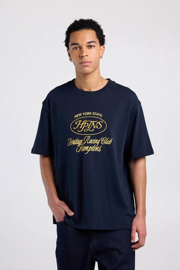 America Today relaxed T-shirt blauw