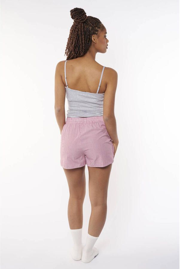 America Today ribgebreide singlet Grace met kant grijs melange - Foto 2
