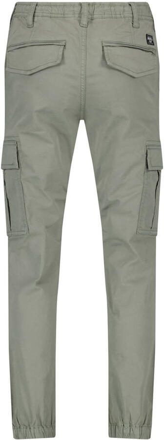 America Today slim fit cargobroek Pharrell Jr groen Jongens Stretchkatoen 122 128 - Foto 2