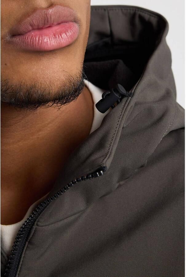 America Today softshell jas grijs army - Foto 3