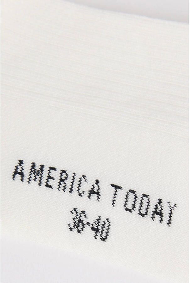America Today sokken wit donkerrood - Foto 2