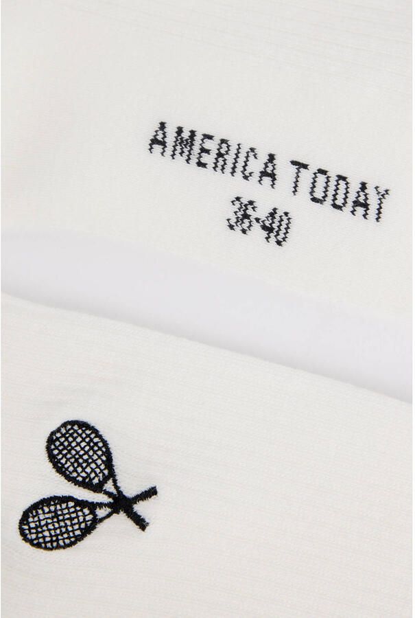 America Today sokken wit zwart - Foto 2