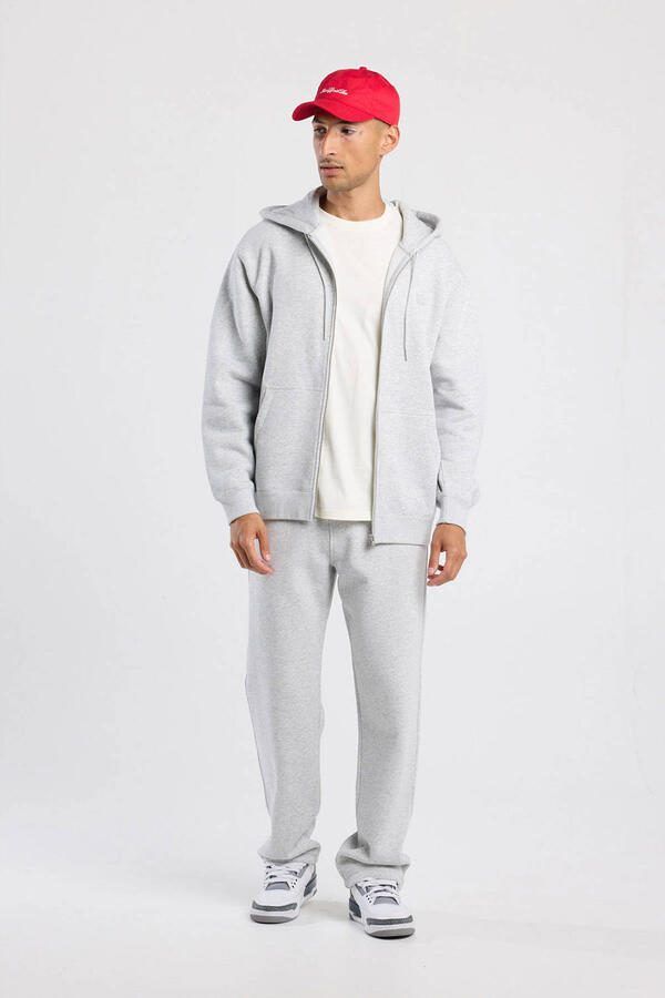 America Today straight fit joggingbroek Caiden grijs - Foto 3